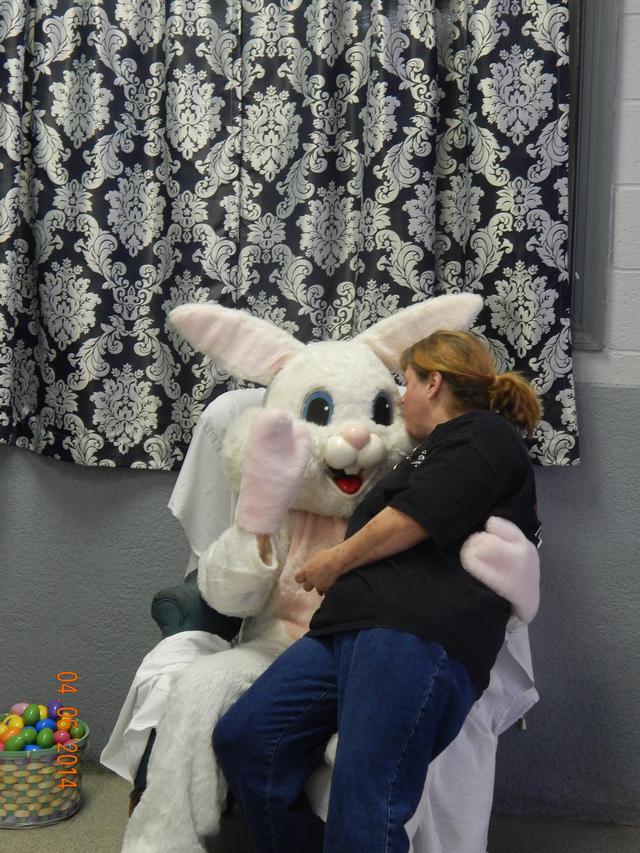 Bunny Breakfast 2014 - Chief Inscoe loves Mr. Bunny